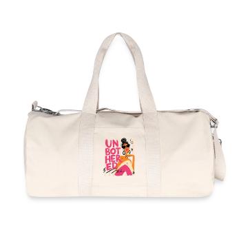 Unnbothered - Recycelte Canvas-Sporttasche von Stanley/Stella - Naturweiß - Vorne