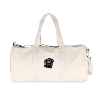 Hund - Recycelte Canvas-Sporttasche von Stanley/Stella - Naturweiß - Vorne