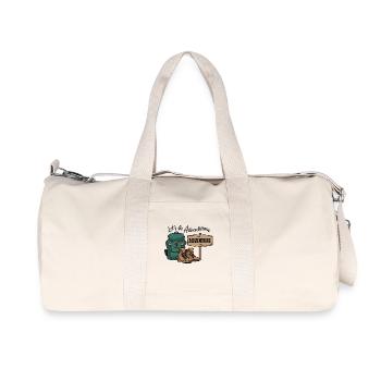 Soyons aventureux. - Sac de sport en toile recyclée Stanley/Stella - blanc naturel - Devant