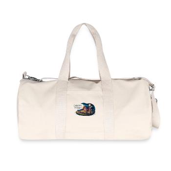 Vivre simplement, rêver grand - Sac de sport en toile recyclée Stanley/Stella - blanc naturel - Devant