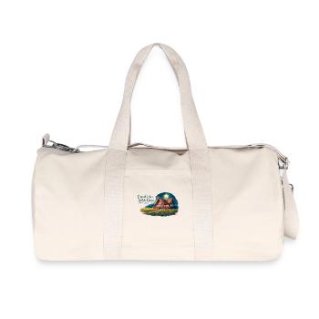 Vivre simplement, rêver grand - Sac de sport en toile recyclée Stanley/Stella - blanc naturel - Devant