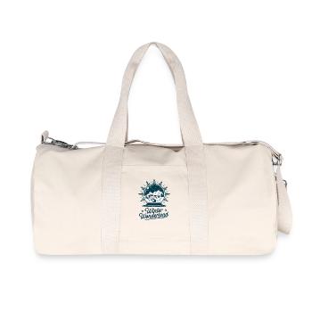 Winter Wonderland – Snow Globe with Village - Recycled Canvas Sports Bag by Stanley/Stella - natural - Front