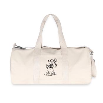 sonderling - Recycelte Canvas-Sporttasche von Stanley/Stella - Naturweiß - Vorne