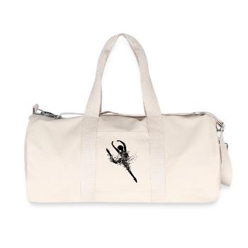 Une danseuse de ballet en robe de ballet imaginati - Sac de sport en toile recyclée Stanley/Stella - blanc naturel - Devant