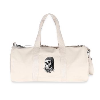 templar skull - Recycled Canvas Sports Bag by Stanley/Stella - natural - Front