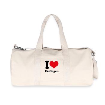 I love Esslingen - Recycled Canvas Sports Bag by Stanley/Stella - natural - Front