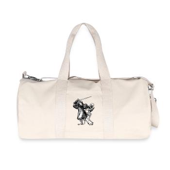 os du squelette squelette osseux crâne schaedel49 - Sac de sport en toile recyclée Stanley/Stella - blanc naturel - Devant