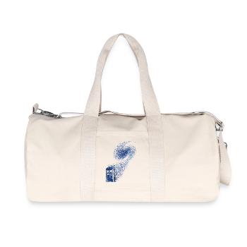 TARDIS: Time and Relative Dimension in Space - Recycled Canvas Sports Bag by Stanley/Stella - natural - Front