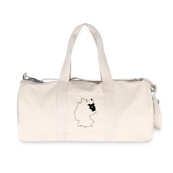 brandenburg - Recycelte Canvas-Sporttasche von Stanley/Stella - Naturweiß - Vorne