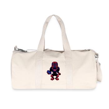 mask_blak - Recycled Canvas Sports Bag by Stanley/Stella - natural - Front