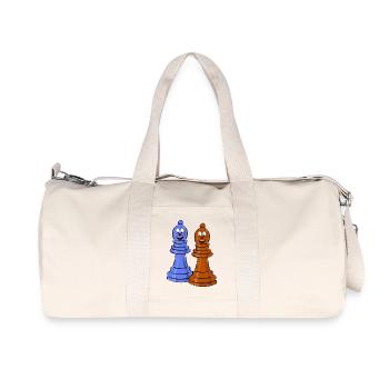 échecs - Sac de sport en toile recyclée Stanley/Stella - blanc naturel - Devant