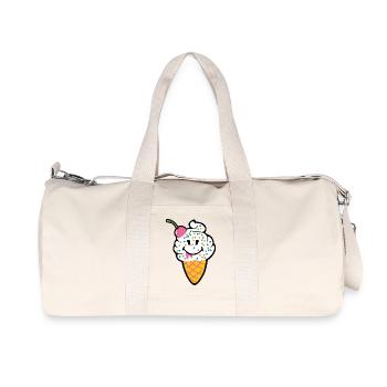 Smiley Kawaii Icecream - Sac de sport en toile recyclée Stanley/Stella - blanc naturel - Devant