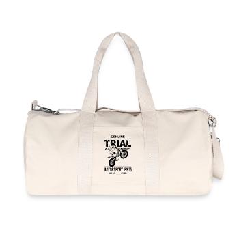 Trial Racing - Recycelte Canvas-Sporttasche von Stanley/Stella - Naturweiß - Vorne