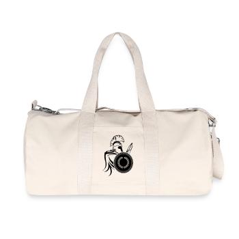 spartaner_02 - Sac de sport en toile recyclée Stanley/Stella - blanc naturel - Devant