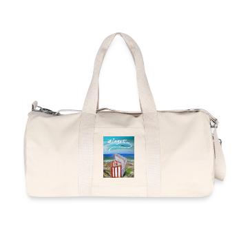 EG Meer I Strandkorb I Zingst I Ostsee l Bild - Recycelte Canvas-Sporttasche von Stanley/Stella - Naturweiß - Vorne