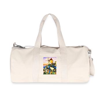 EG Urlaub I Meer I Griechenland I Kreta I Aquarell - Recycelte Canvas-Sporttasche von Stanley/Stella - Naturweiß - Vorne