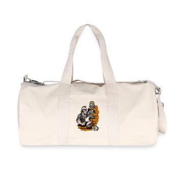 Bricklayer, master mason, craftsman, construction technician - Recycled Canvas Sports Bag by Stanley/Stella - natural - Front