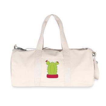 Cactus, cacti, succulents, plant - Recycled Canvas Sports Bag by Stanley/Stella - natural - Front