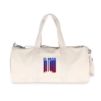 El Paso Skyline Gradient - Recycelte Canvas-Sporttasche von Stanley/Stella - Naturweiß - Vorne
