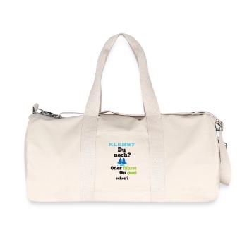 Klimakleber - Klebst du noch? - Recycelte Canvas-Sporttasche von Stanley/Stella - Naturweiß - Vorne