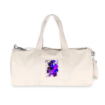 Peinture acrylique « Blacklight » par Marco Eckenbrecht - Sac de sport en toile recyclée Stanley/Stella - blanc naturel - Devant
