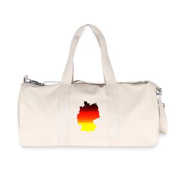 Abstract Color Gradient Map Germany - Recycled Canvas Sports Bag by Stanley/Stella - natural - Front
