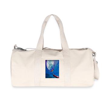 Blauer Traumfänger Netz - Recycelte Canvas-Sporttasche von Stanley/Stella - Naturweiß - Vorne