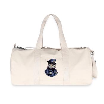Police caméléon - Sac de sport en toile recyclée Stanley/Stella - blanc naturel - Devant