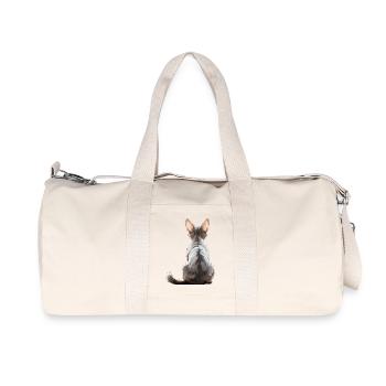 Devon Rex - Sac de sport en toile recyclée Stanley/Stella - blanc naturel - Devant