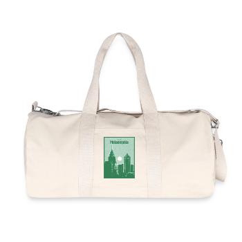 Philadelphia City Skyline - Recycled Canvas Sports Bag by Stanley/Stella - natural - Front