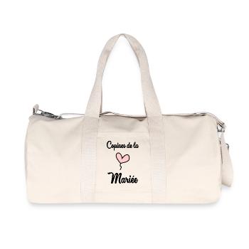 EVJF. MARIEE. TEAM. TEAM MARIEE. FUTURE MARIEE - Sac de sport en toile recyclée Stanley/Stella - blanc naturel - Devant