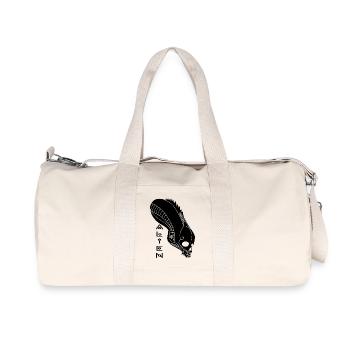 Crâne extraterrestre noir - Sac de sport en toile recyclée Stanley/Stella - blanc naturel - Devant