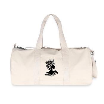 Porträt einer Königin mit Würde und Anmut - Recycelte Canvas-Sporttasche von Stanley/Stella - Naturweiß - Vorne