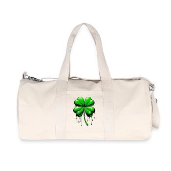 Four-leaf clover - Recycled Canvas Sports Bag by Stanley/Stella - natural - Front