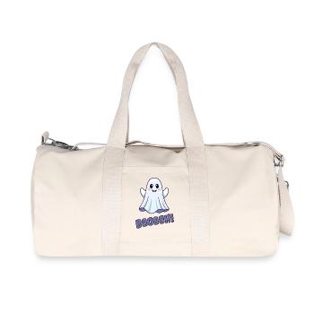 Cute Ghost - Recycelte Canvas-Sporttasche von Stanley/Stella - Naturweiß - Vorne