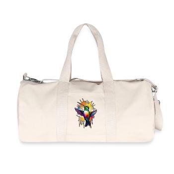 Vogel - Recycelte Canvas-Sporttasche von Stanley/Stella - Naturweiß - Vorne