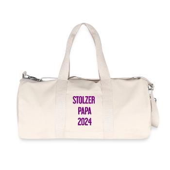 Proud Dad 2024 – pour les nouveaux papas - Sac de sport en toile recyclée Stanley/Stella - blanc naturel - Devant