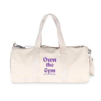Own the Gym - Recycelte Canvas-Sporttasche von Stanley/Stella - Naturweiß - Vorne