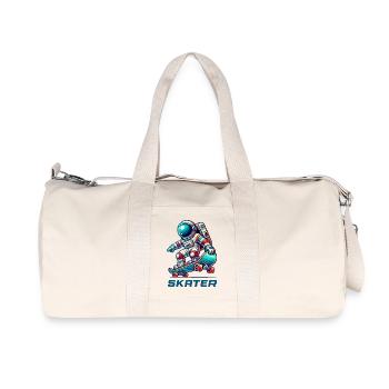 Astronaut Skateboard - Recycled Canvas Sports Bag by Stanley/Stella - natural - Front