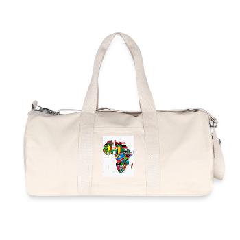 Mein Afrika - Recycelte Canvas-Sporttasche von Stanley/Stella - Naturweiß - Vorne
