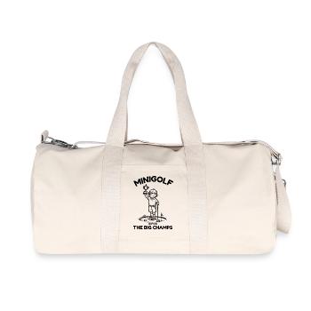 Kinder Minigolf - Recycelte Canvas-Sporttasche von Stanley/Stella - Naturweiß - Vorne