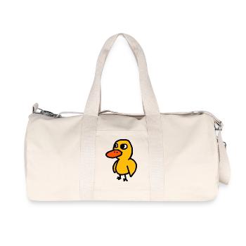 Canard de dessin animé - Sac de sport en toile recyclée Stanley/Stella - blanc naturel - Devant