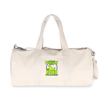 18 - Sac de sport en toile recyclée Stanley/Stella - blanc naturel - Devant