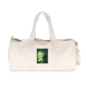 Sci Fi Warrior2 - Recycled Canvas Sports Bag by Stanley/Stella - natural - Front