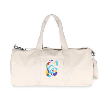 the monster- bauhaus bold abastract - Recycled Canvas Sports Bag by Stanley/Stella - natural - Front
