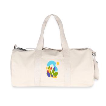 Soleil de mer et flore tropicale - Abstrait audacieux - Sac de sport en toile recyclée Stanley/Stella - blanc naturel - Devant