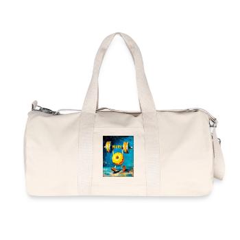 « Entraînement » de van Gogh - Sac de sport en toile recyclée Stanley/Stella - blanc naturel - Devant