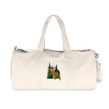 Deer - Recycled Canvas Sports Bag by Stanley/Stella - natural - Front