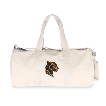 Elegant Panther Silhouette Design - Recycled Canvas Sports Bag by Stanley/Stella - natural - Front