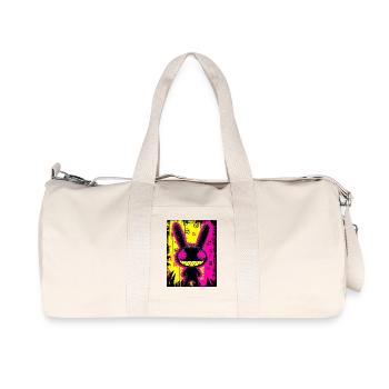 Urban Neon Bunny - Recycled Canvas Sports Bag by Stanley/Stella - natural - Front